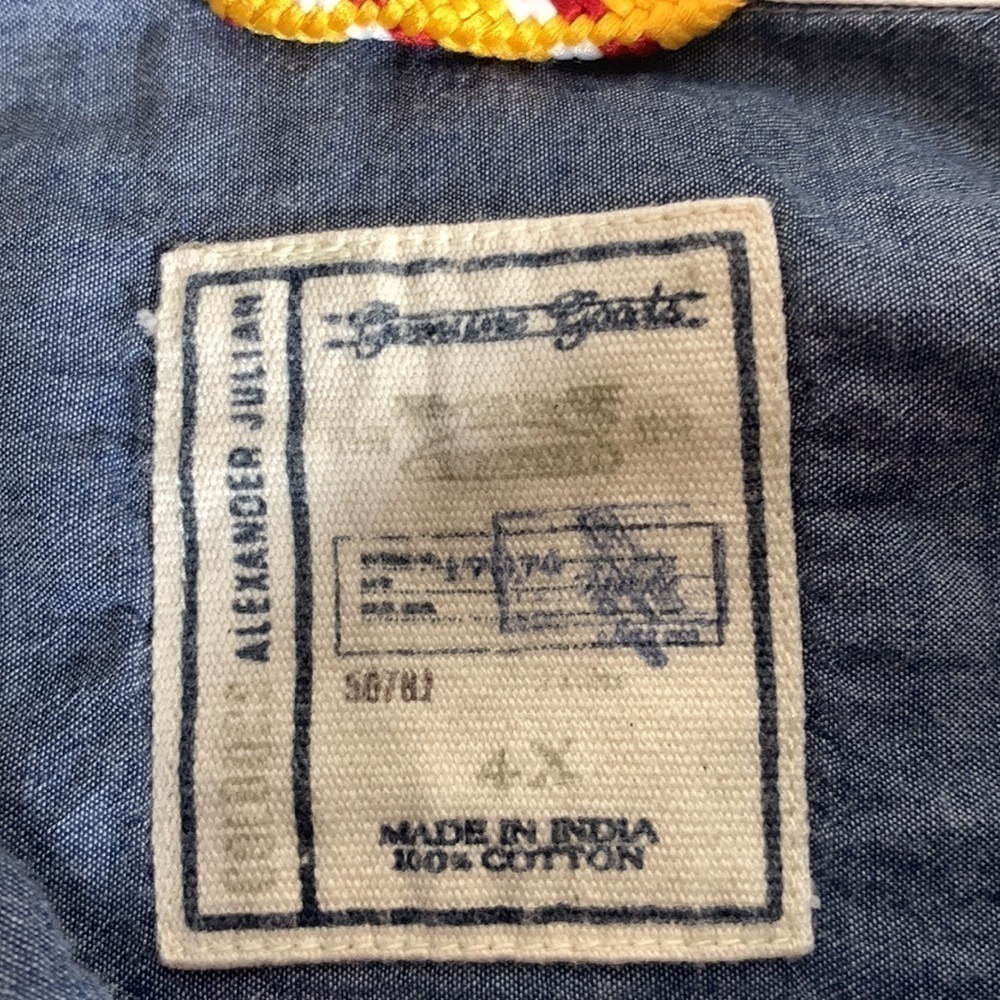 COLOURS Alexander Julian Cotton Hawaiian Shirt - Picture 8 of 9